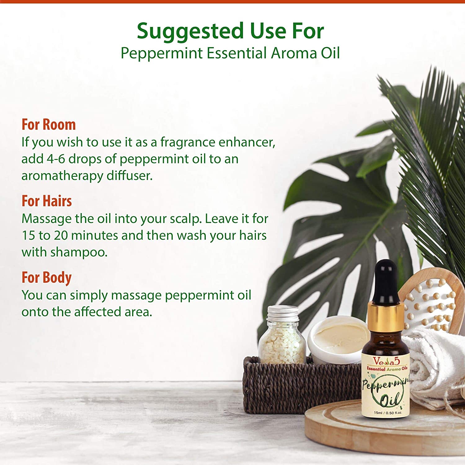 Peppermint Oil 4 Veda5 Himalayan Naturals