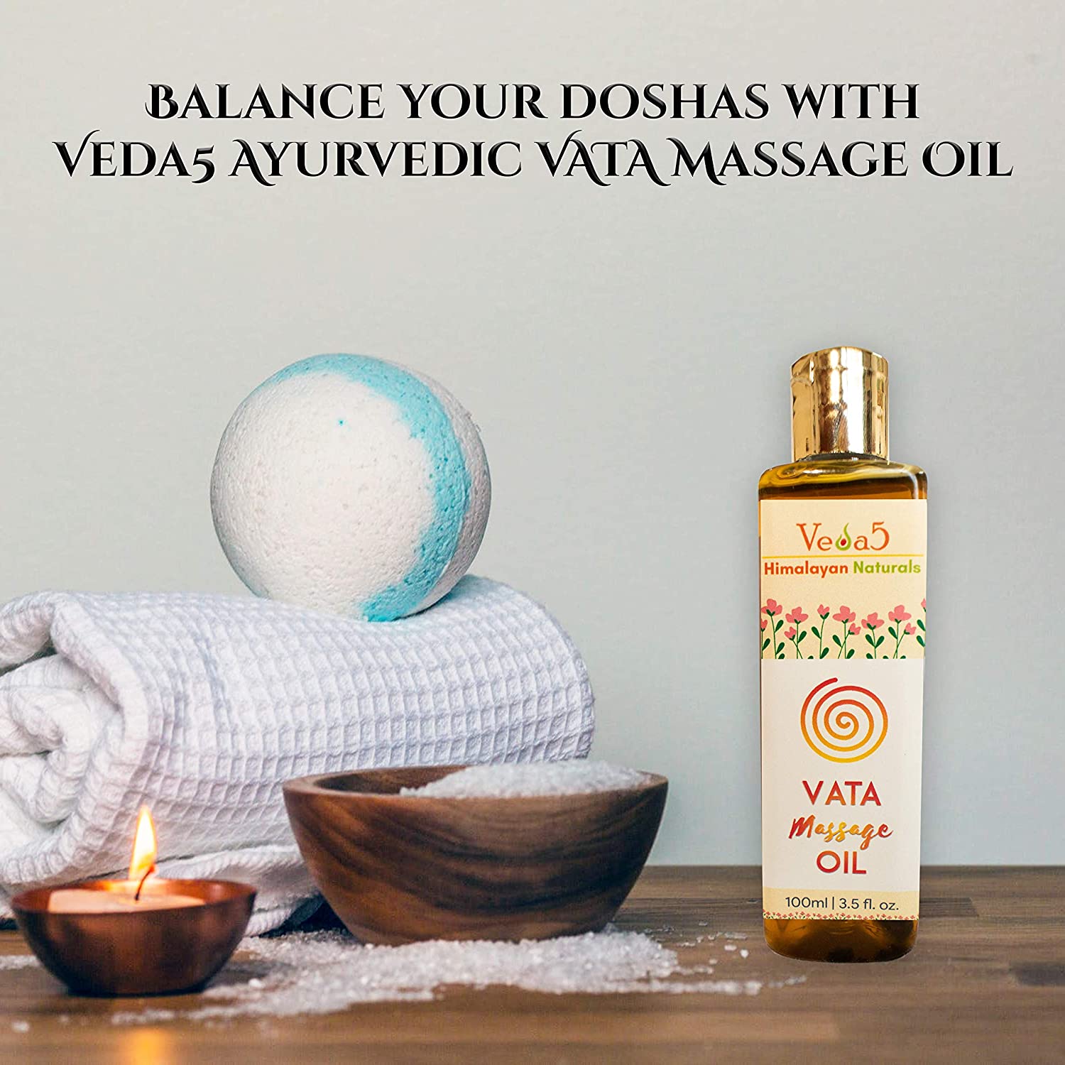 Vata Massage Oil 2 Veda5 Himalayan Naturals