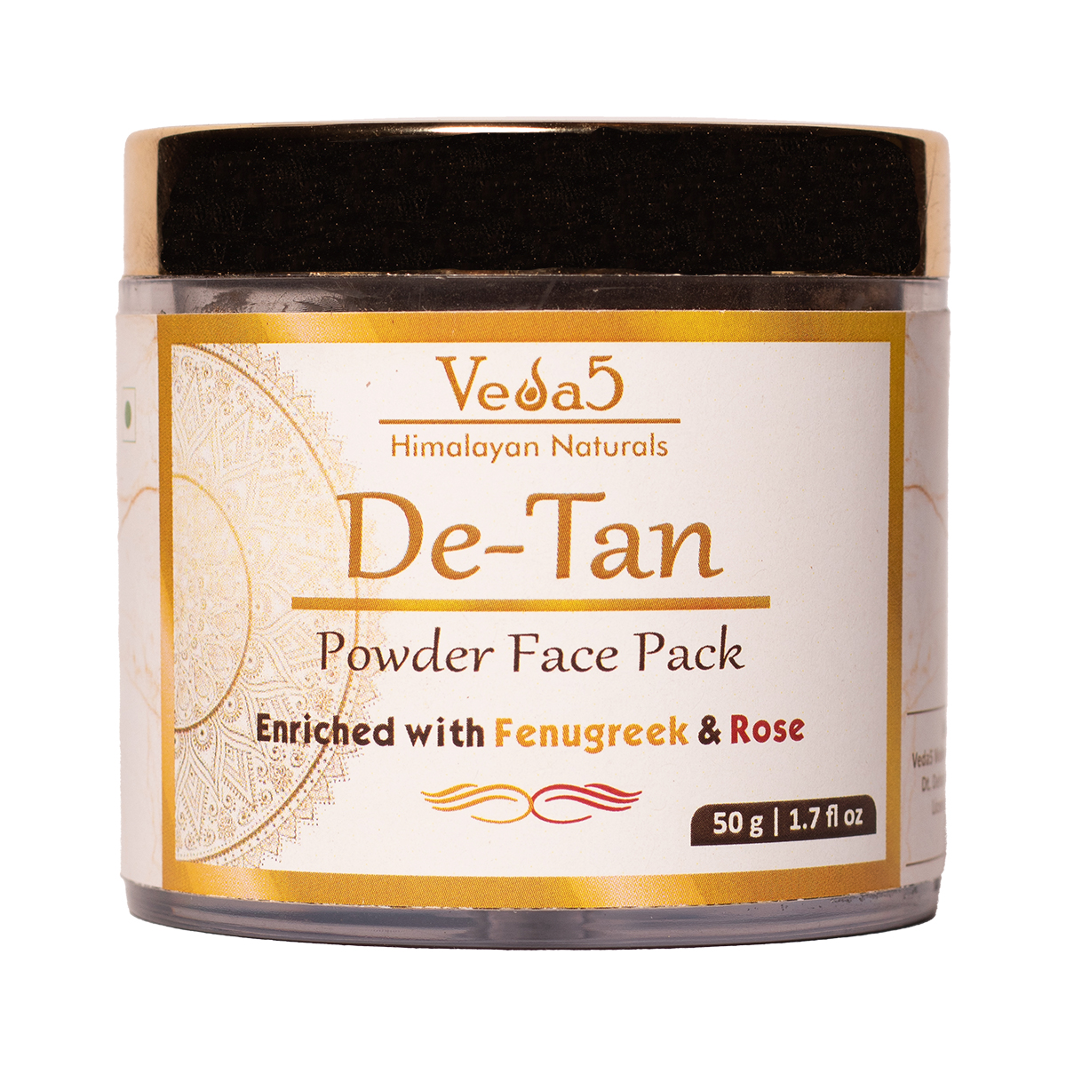 De Tan Powder Face Pack Enriched with Fenugreek and Rose by Veda5 Himalayan Naturals 1