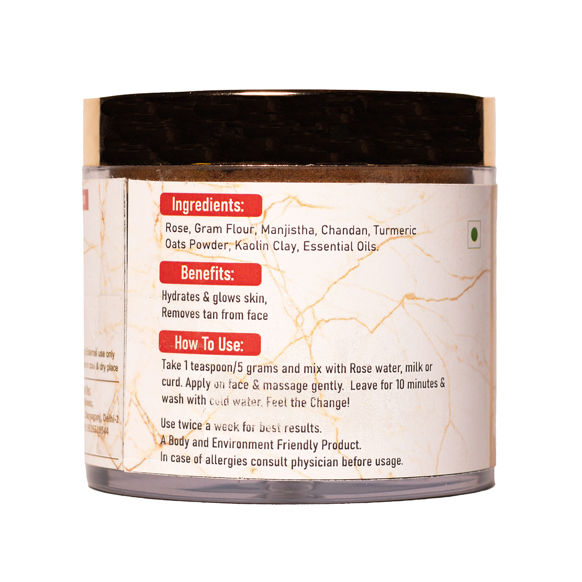 Rose Ubtan Enriched with Manjistha by Veda5 Himalayan Naturals 2