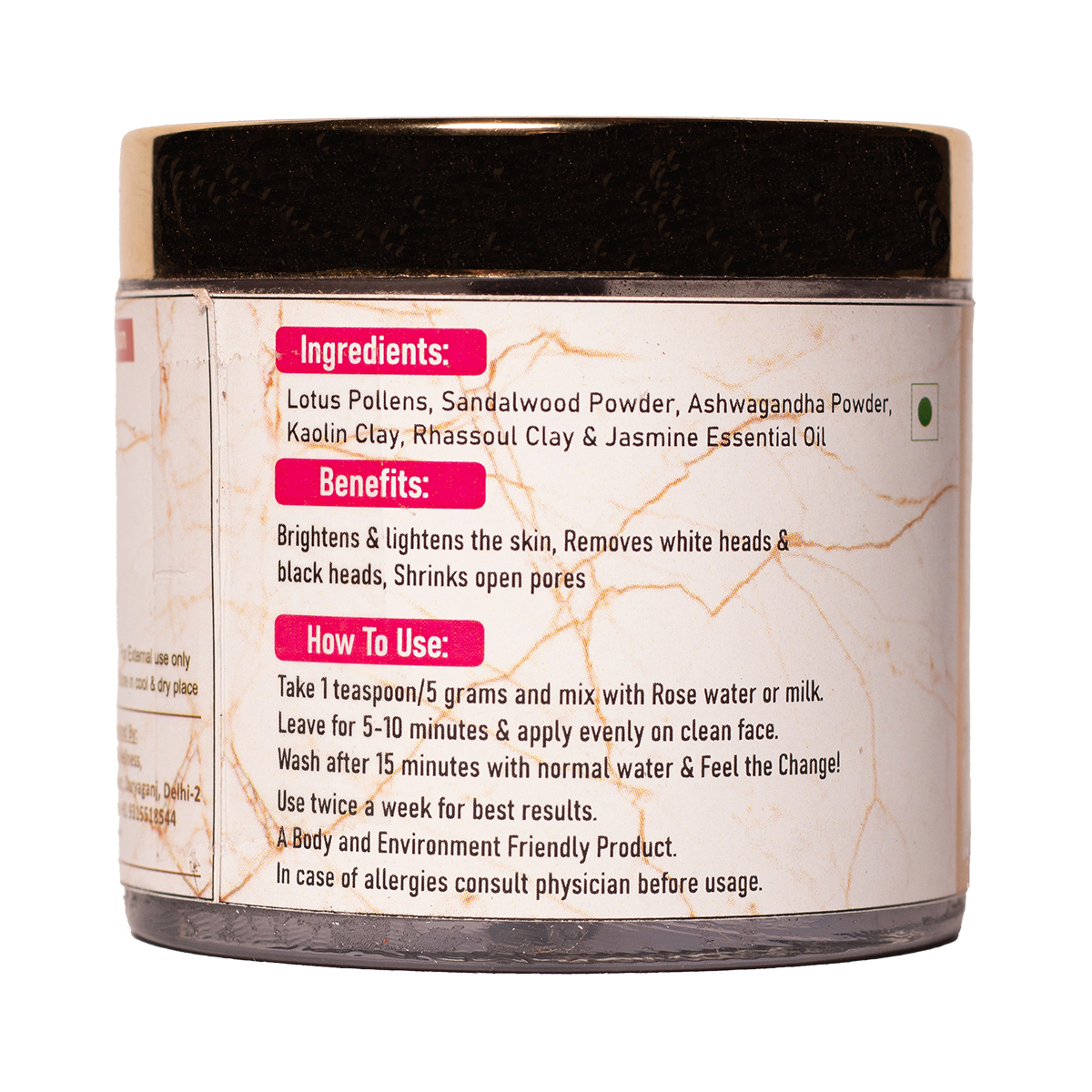 Pores Tightening Face Pack Veda5 Naturals 2