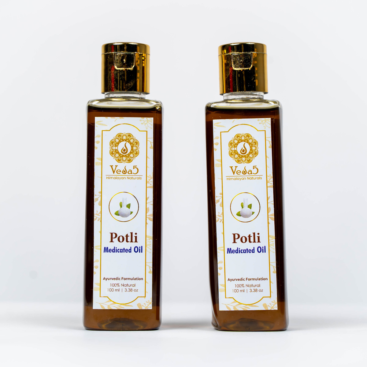 Veda5 Ayurvedic Self Use Potli Kit Pain Relief Oil Medicated Oil 2 Potlis Herbal Compress 5